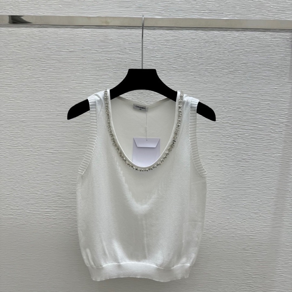 Chanel Couture Vest. White